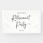 Minimalistisches Party für moderne Elegante Alters Banner (Horizontal)