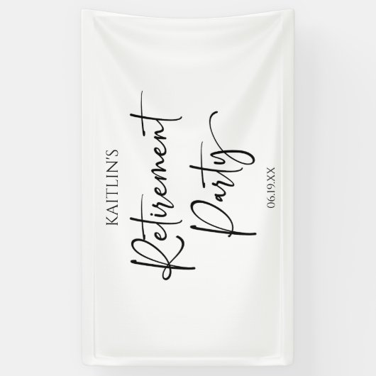 Minimalistisches Party für moderne Elegante Alters Banner (Vertikal)