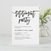 Minimalistisches Party für moderne Typografie Einladung (Stehend Vorderseite)