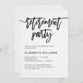 Minimalistisches Party für moderne Typografie Einladung (Vorne/Hinten)