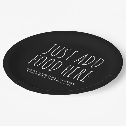 Minimalistisches Party nach Maß, einfach Lebensmit Pappteller (Schrägansicht)