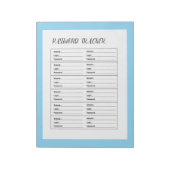 Minimalistisches Passwort-Tracker-Logbuch Notizblock (Rotiert)