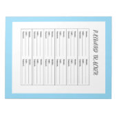 Minimalistisches Passwort-Tracker-Logbuch Notizblock (Vorderseite)