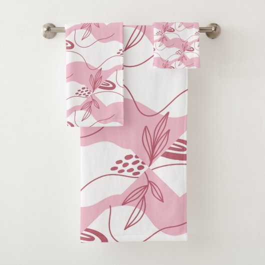 Minimalistisches PatronenbadehandtuchSet Badhandtuch Set (Insitu)