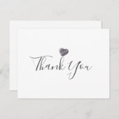 Minimalistisches Pebble Heart Script Business Viel Postkarte (Vorne/Hinten)