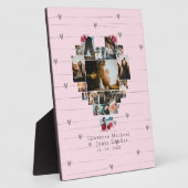 Minimalistisches Personalisiertes 18 Herzprägegesc Fotoplatte (Seite)