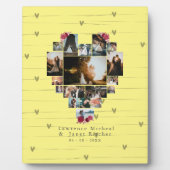 Minimalistisches Personalisiertes 18 Herzprägegesc Fotoplatte (Vorderseite)