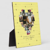 Minimalistisches Personalisiertes 18 Herzprägegesc Fotoplatte (Seite)