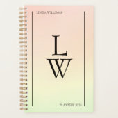 Minimalistisches Personalisiertes Geschäft Planer (Vorderseite)