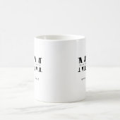 Minimalistisches personalisiertes Geschenk mit Mut Kaffeetasse (Mittel)