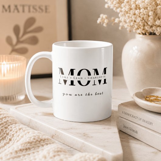 Minimalistisches personalisiertes Geschenk mit Mut Kaffeetasse