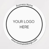 Minimalistisches Personalisiertes Logo Etiketten (Design 1)