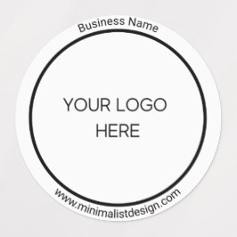 Minimalistisches Personalisiertes Logo Etiketten