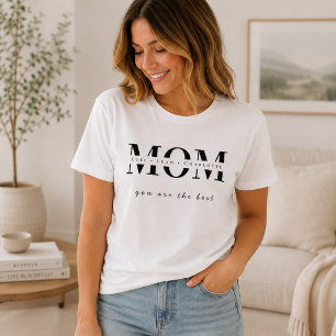 Minimalistisches personalisiertes Mama-Name-T-Shir T-Shirt