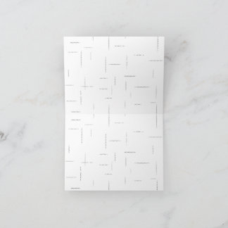 Minimalistisches personalisiertes Ordnerset Dankeskarte