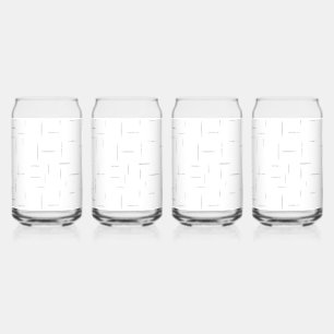 Minimalistisches personalisiertes Ordnerset Dosenglas