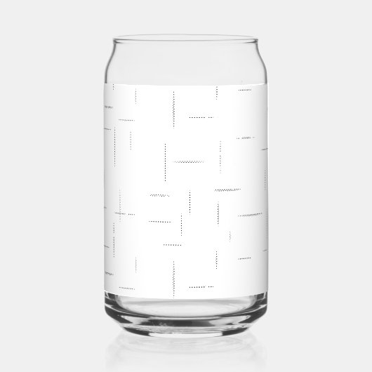 Minimalistisches personalisiertes Ordnerset Dosenglas (Vorderseite)