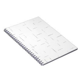 Minimalistisches personalisiertes Ordnerset Notizblock