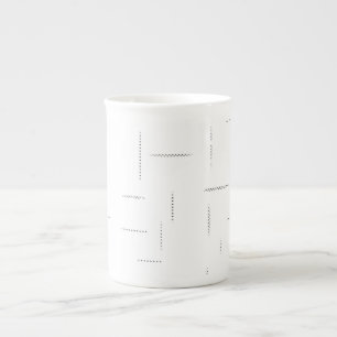 Minimalistisches personalisiertes Ordnerset Porzellantasse