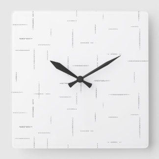 Minimalistisches personalisiertes Ordnerset Quadratische Wanduhr