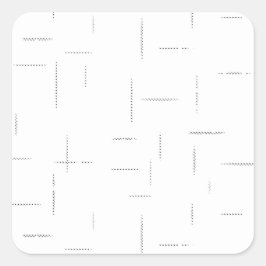 Minimalistisches personalisiertes Ordnerset Quadratischer Aufkleber