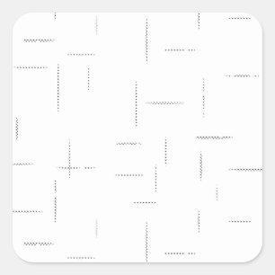 Minimalistisches personalisiertes Ordnerset Quadratischer Aufkleber