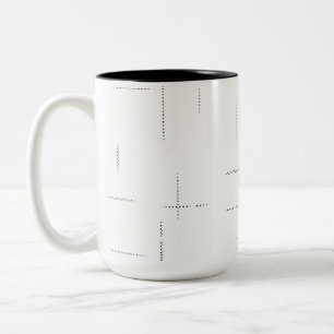 Minimalistisches personalisiertes Ordnerset Zweifarbige Tasse