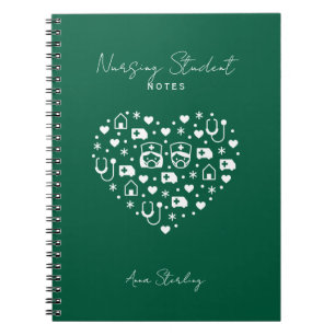 Minimalistisches personalisiertes Studienbuch für Notizblock