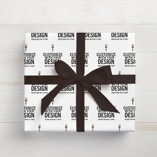 Minimalistisches Personalisiertes Unternehmen Geschenkpapier