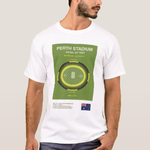 Minimalistisches Perth Cricket Ground Line Print T T-Shirt