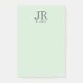 Minimalistisches Pfeffergrün Post-it Klebezettel (Vorderseite)