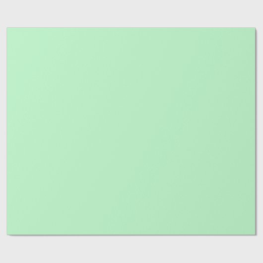 Minimalistisches Pfeffergrün schlichte Vollfarbe M Geschenkpapier (Flach)