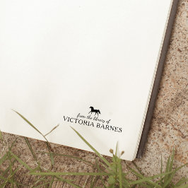 Minimalistisches Pferd aus der Bibliothek des Buch Gummistempel