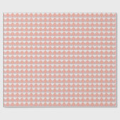 Minimalistisches Pfirsich-Geometrisches Muster Geschenkpapier (Flach)