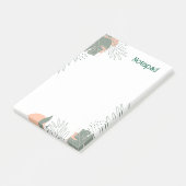 Minimalistisches Pflanzenpapier Notizbuch Post-it Klebezettel (angewinkelt)