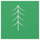 Minimalistisches Pine Tree Green Holiday Fabric Stoff (Nahaufnahme)