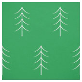 Minimalistisches Pine Tree Green Holiday Fabric Stoff (Muster)
