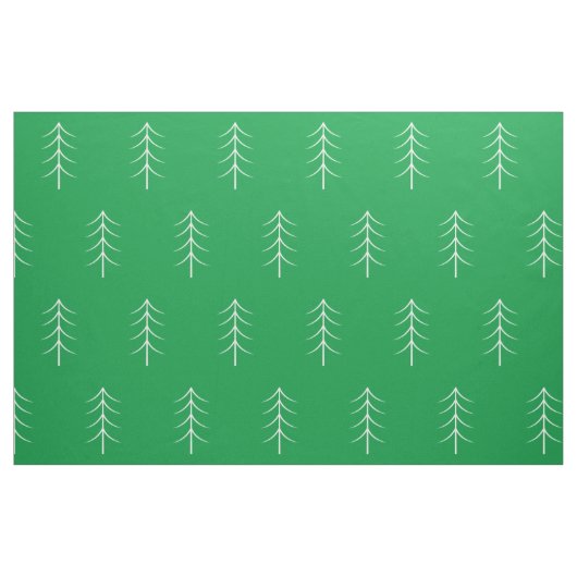 Minimalistisches Pine Tree Green Holiday Fabric Stoff (Fat Quarter (45,7 x 55,9 cm))