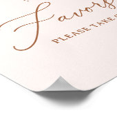 Minimalistisches Pink Boho Brautparty Favoriten Ze Poster (Ecke)