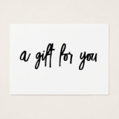 Minimalistisches Pinselskript weiß (Vorderseite)