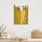 Minimalistisches Plakat (Küche)