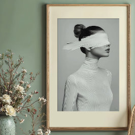 Minimalistisches Portrait Abstrakt Poster