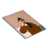 Minimalistisches Portrait-Notebook Notizblock (Rechte Seite)