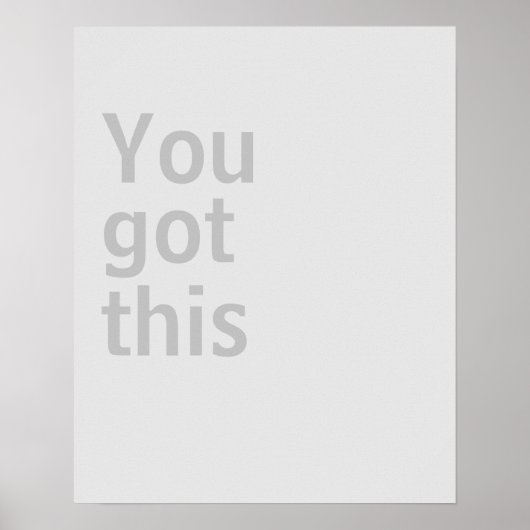 Minimalistisches Poster (Vorne)