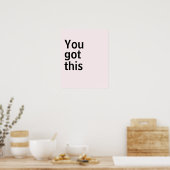 Minimalistisches Poster (Küche)