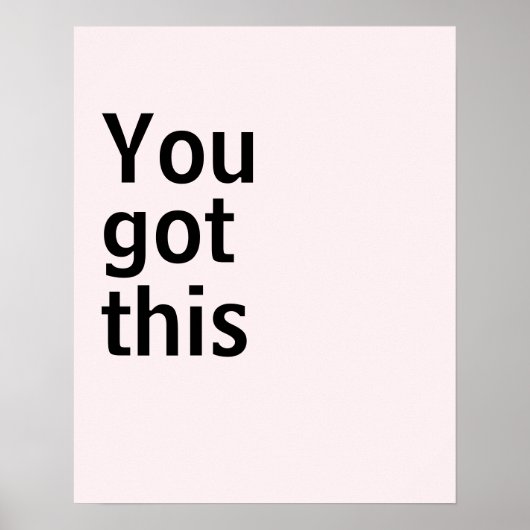 Minimalistisches Poster (Vorne)