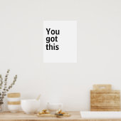 Minimalistisches Poster (Küche)