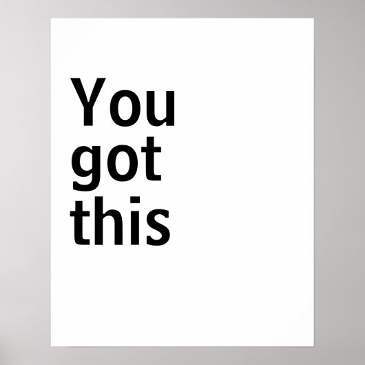 Minimalistisches Poster (Vorne)