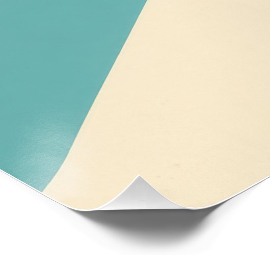 Minimalistisches Poster: BREAKFAST Poster (Ecke)