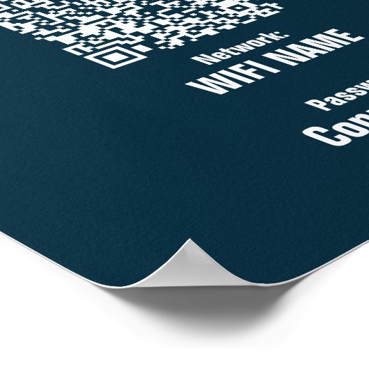 Minimalistisches Poster für benutzerdefinierte Wif (Ecke)